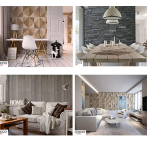 La collection SO DECO « effet matière » de Clipso, partenaire de vos projets de plafond tendu et mur tendu