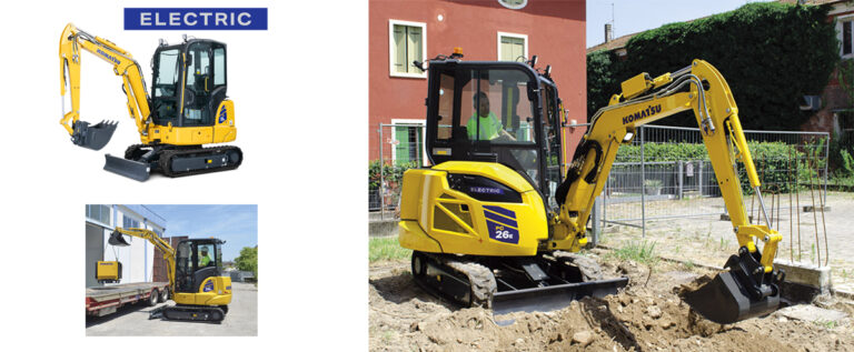 Komatsu Europe – Mini-pelle électrique PC26E-6