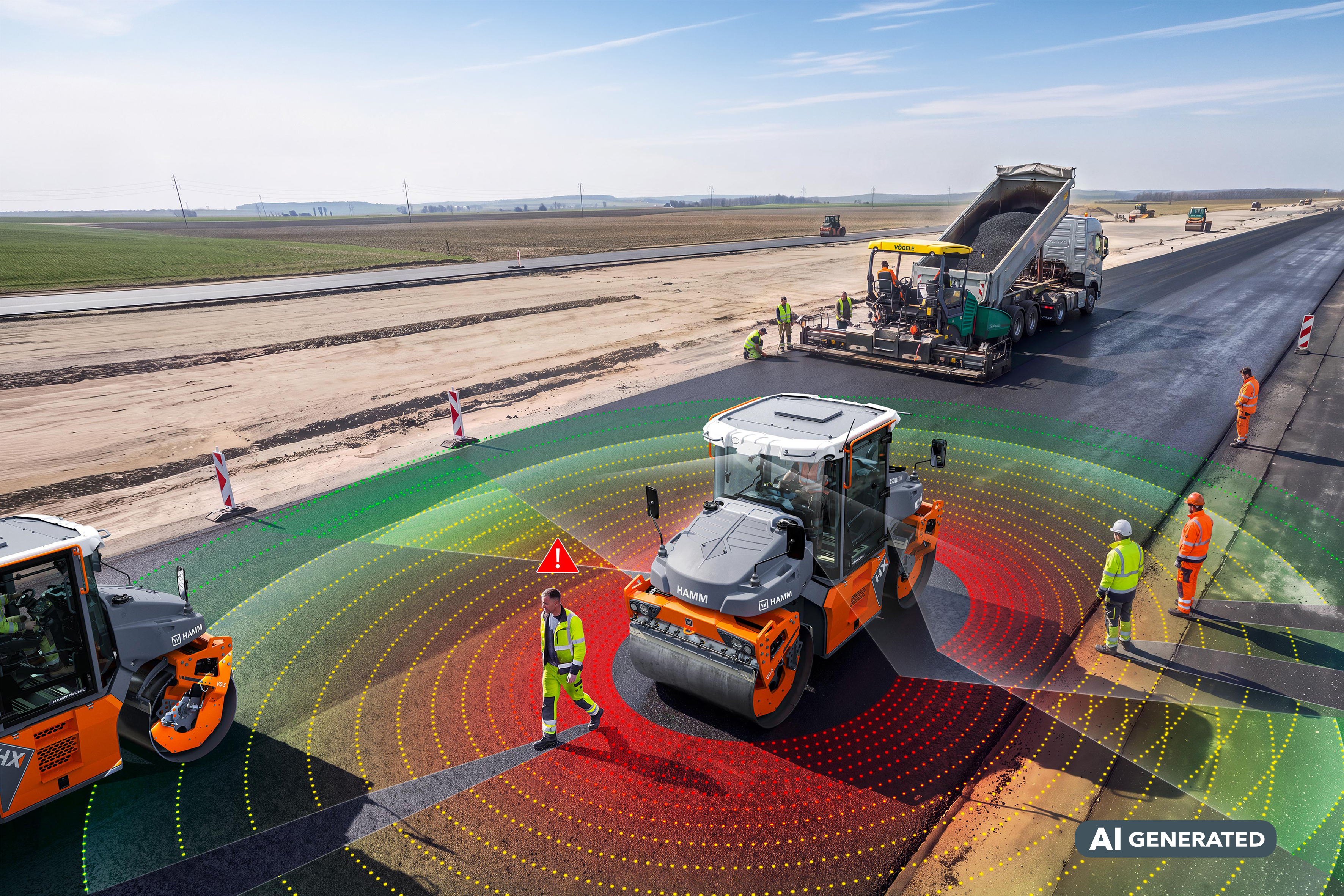 Hamm – Brake Assist renforce la sécurité sur les chantiers