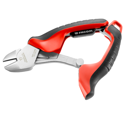 Pince Coupe Diagonale FACOM 192T.18UPE - 180 Mm, Puissance Démultipliée, Poignée Soft Grip