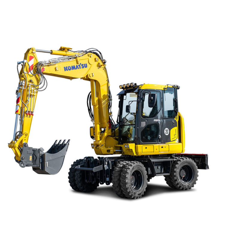 Komatsu Europe – Midi-pelle hydraulique sur roues PW98MR-11