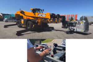 JCB équipe ses télescopiques rotatifs d’un nouveau panier nacelle