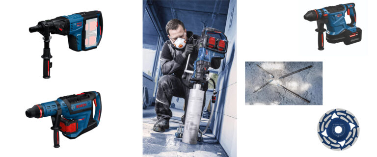 Nouveaux outils EXPERT Bosch pour le béton : Des alliés puissants et robustes, parfaits pour des travaux intensifs dans le béton