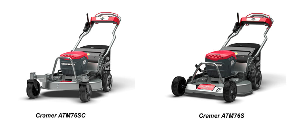 Cramer – Tondeuses à batteries Optimus ATM76SC et ATM76S