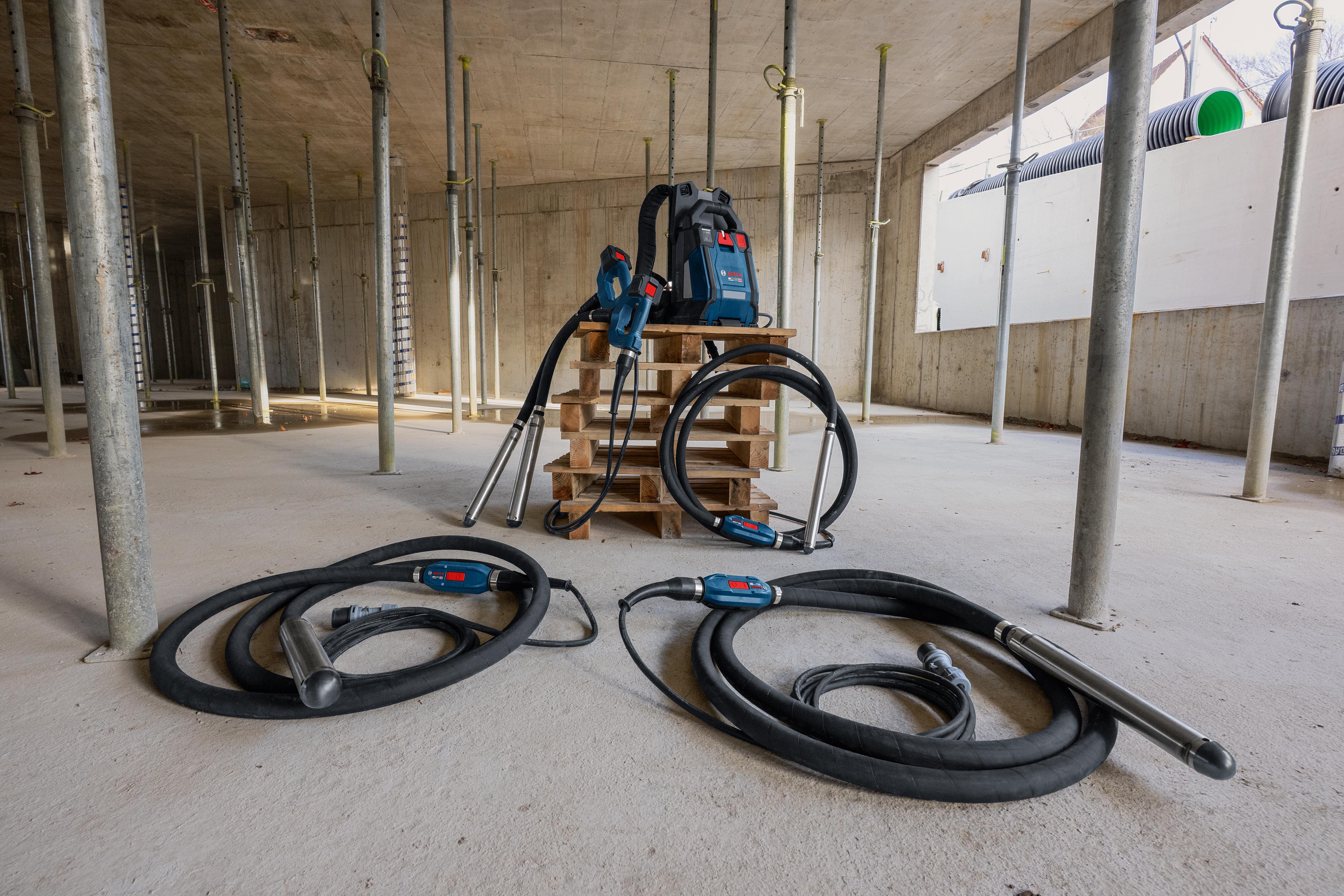 Bosch Professionnal – Nouveau Système de vibreurs à béton à haute fréquence sans-fil