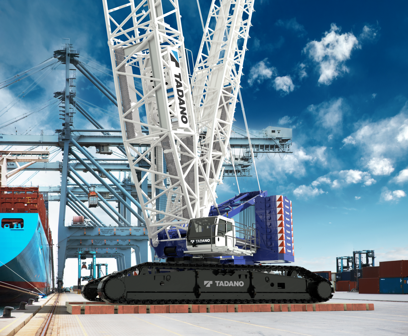 Tadano – Grues sur chenilles à mât treillis CC 38.650-1