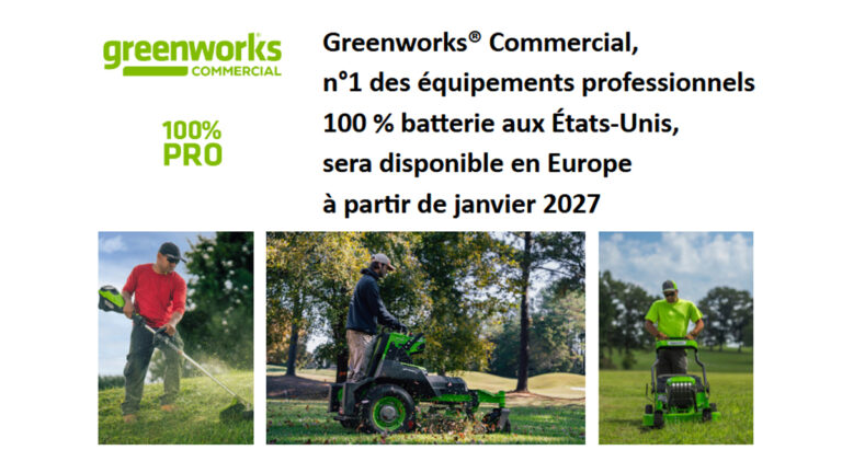 Cramer devient Greenworks® Commercial : une nouvelle identité au service des professionnels
