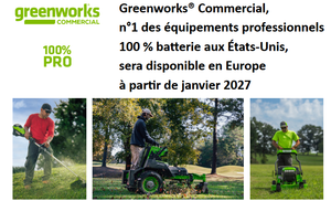 Cramer devient Greenworks® Commercial : une nouvelle identité au service des professionnels